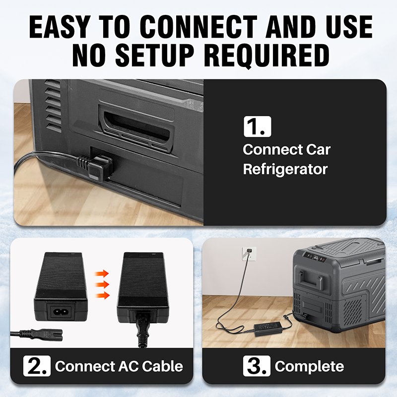 Portable Mini Compressor Car Fridge 40l Cooler Box Dc/ac Refrigerator With Certificate Portable Car Refrigerator
