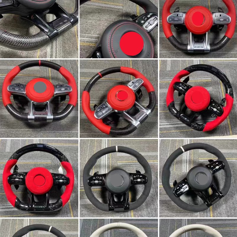 For Mercedes Benz carbon fiber steering wheel is suitable for upgrading new models AMG C63 E63 E53 GT W213 W222 G63