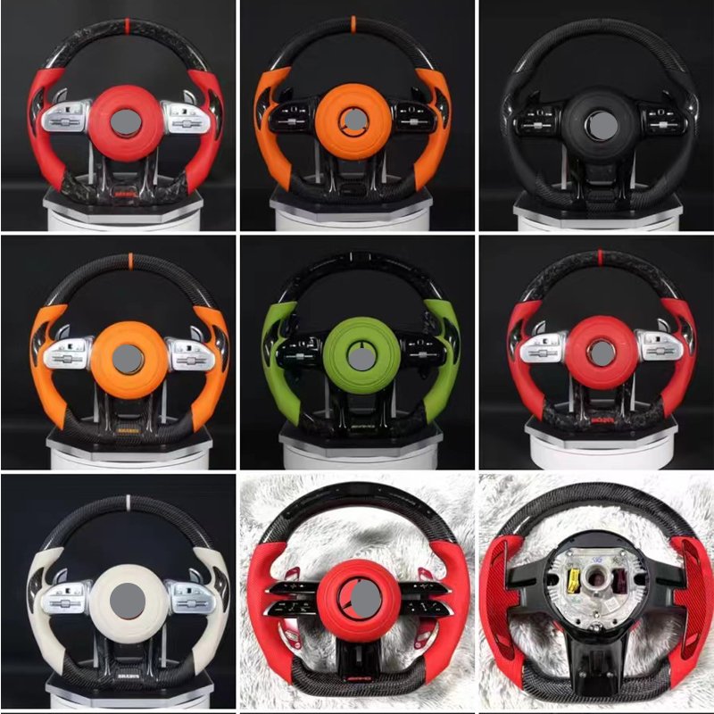 For Mercedes Benz carbon fiber steering wheel is suitable for upgrading new models AMG C63 E63 E53 GT W213 W222 G63