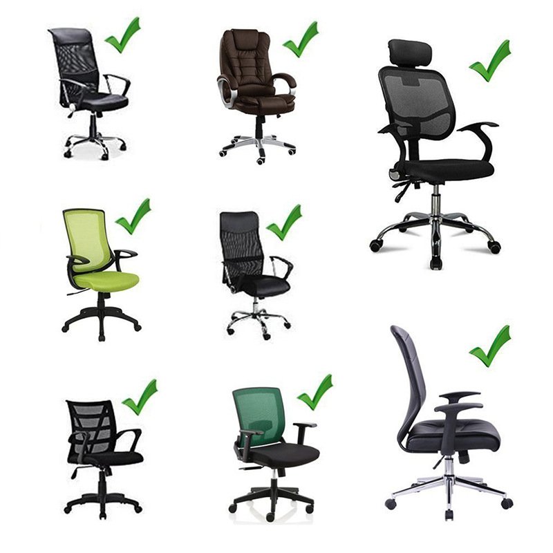 Ergonomic Foam Office Chair Armrest Pads Comfy Gaming Chairs Arm Rest Cushion for Elbows Forearms Pressure Relief