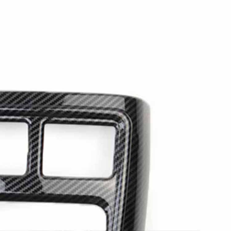Car Parts High Configuration Plus Low Configuration Carbon Fiber Rear Armrest Box A/C Outlet Vent Trim for Dodge Charger 2011+