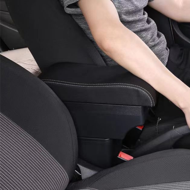 For Seat Ibiza Car Armrest Leather with USB Central Store Storage Box Interior Arm Rest Accessory