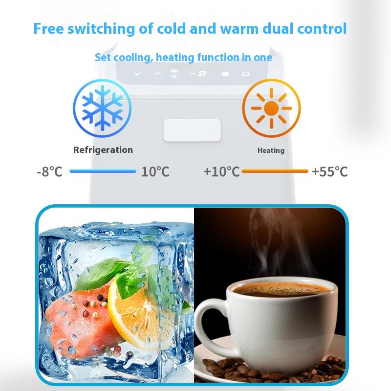 Marvel Car Refrigerator Armrest Box With Compressor Refrigeration 12V/24V Cooling Modes Dedicated for Tesla Model Y