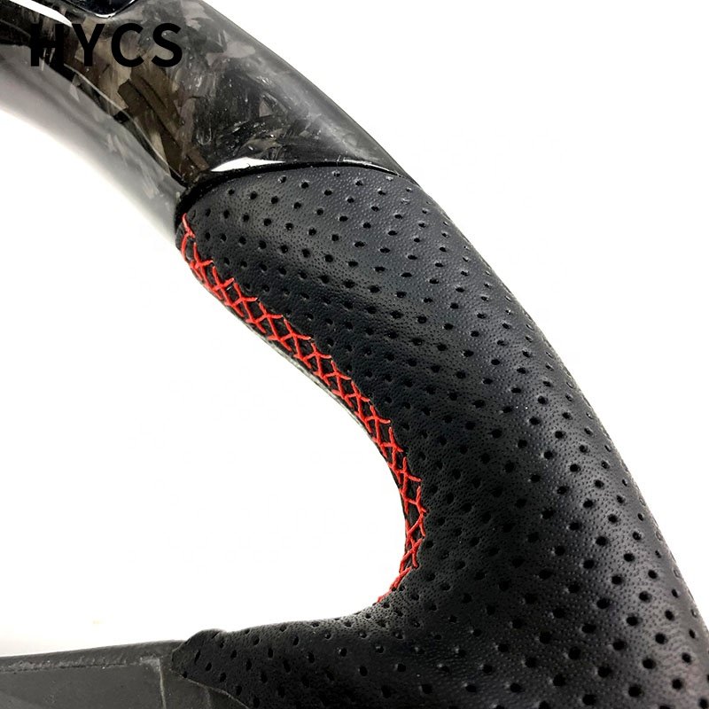 Car Accessories LED forged carbon fiber steering wheel for VW GOLF GTI SCIROCCO Lamando CC Steering Wheel