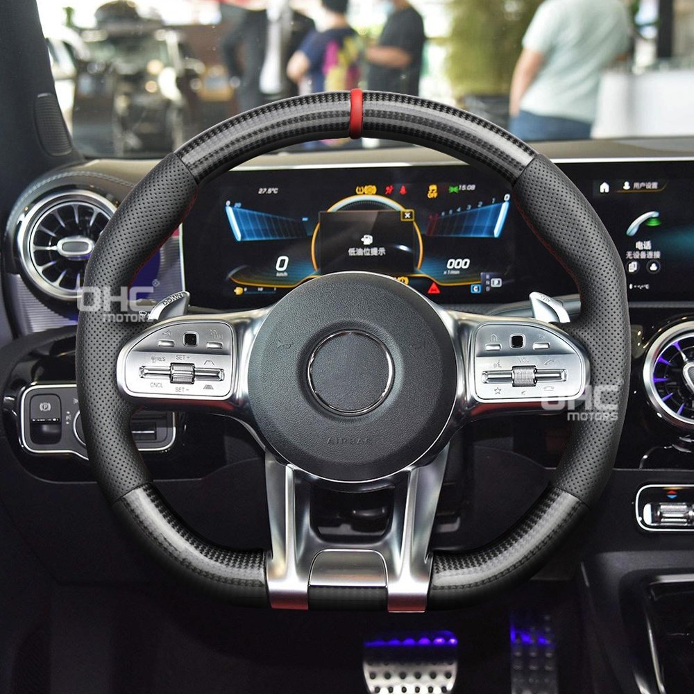 Karbon Araba Direksiyon For Mercedes C63 Cls Gla Glb Glc Gle Gls S G E C Class Gt Amg Direksiyon 2018-2021