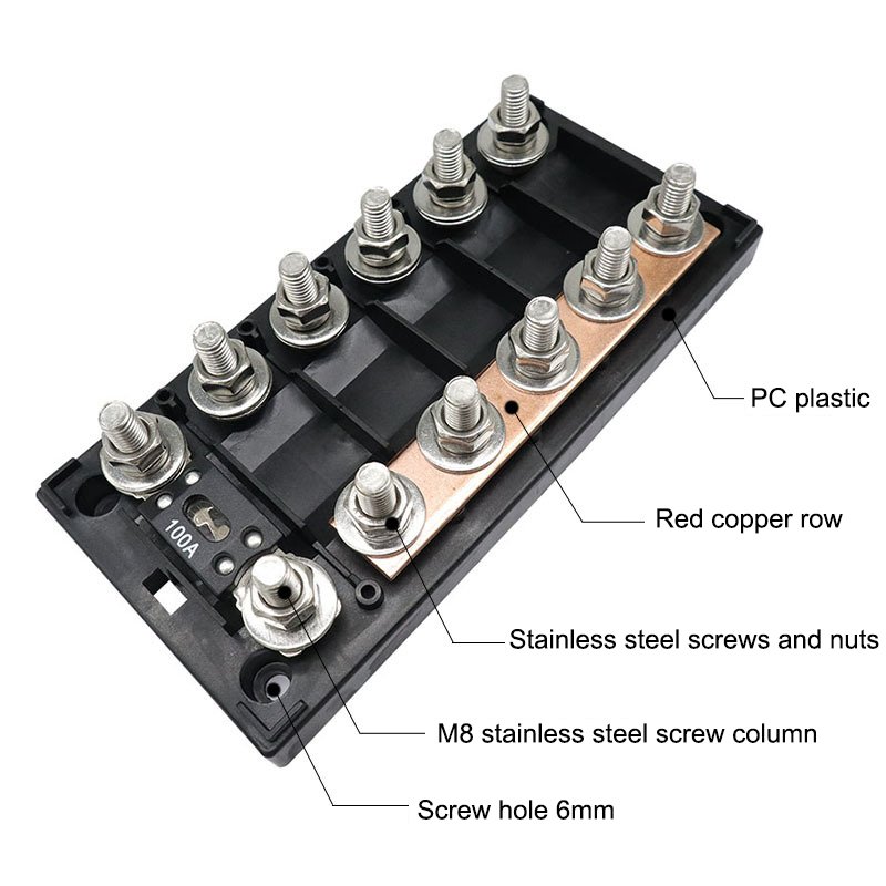 Sicherungskasten Aufputz 6 Circuit Automotive Fuse and Relay Box 150a 400A ANM Fuse Holder Distribution Block