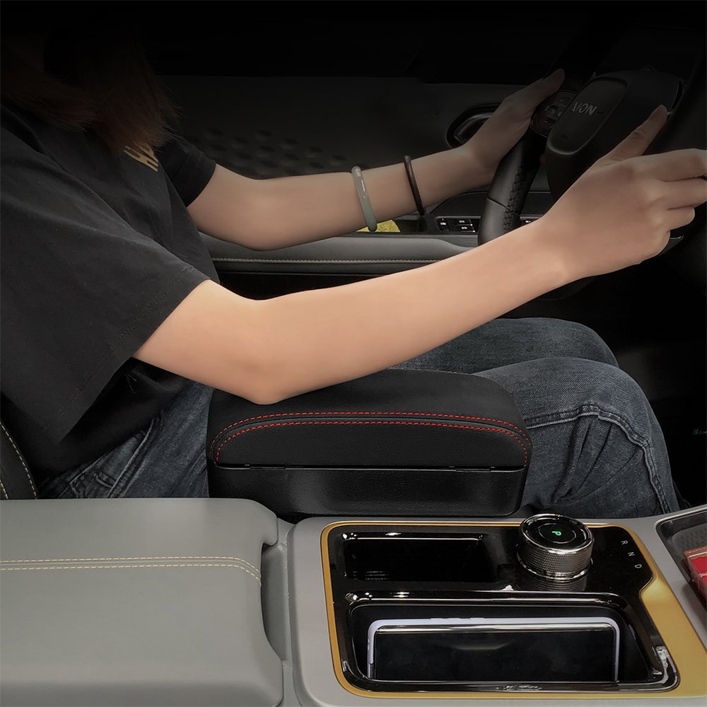 Universal Car Auto Interior Accessories Car Armrest Center Console Armrest Storage Box PU Leather Armrest Box