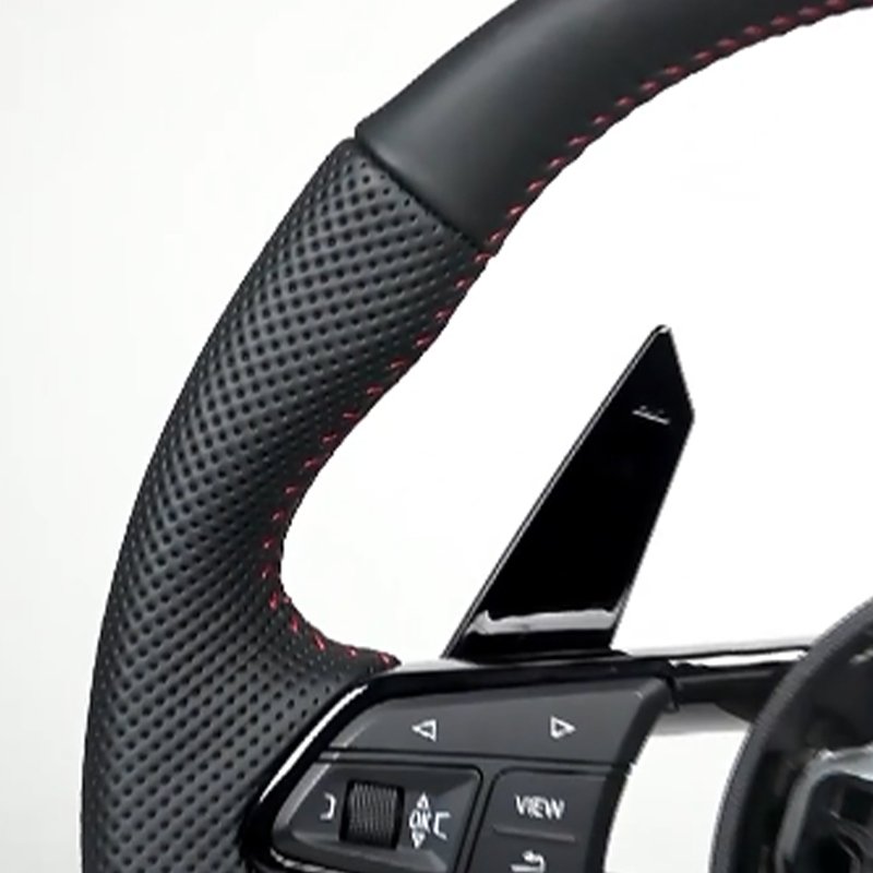 For Audi R8 All Series Custom Racing Wheel Flat leather perforated leather Car Steering Wheel