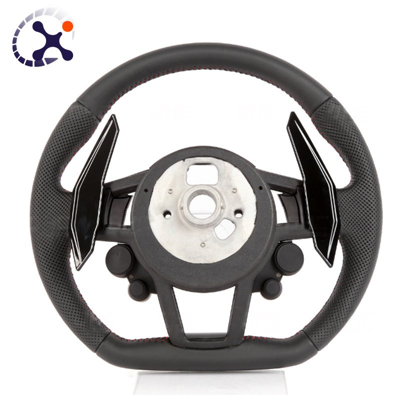 For Audi R8 All Series Custom Racing Wheel Flat leather perforated leather Car Steering Wheel