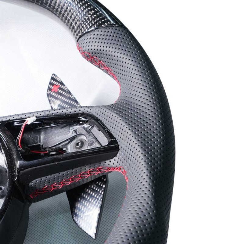 For audi A4 S4 A5 S5 B9 A4 S4 A5 S5 B9 2017-2019 Upgrade Carbon Fiber Steering Wheel With Paddle Shifters Carbon Fiber Wheel