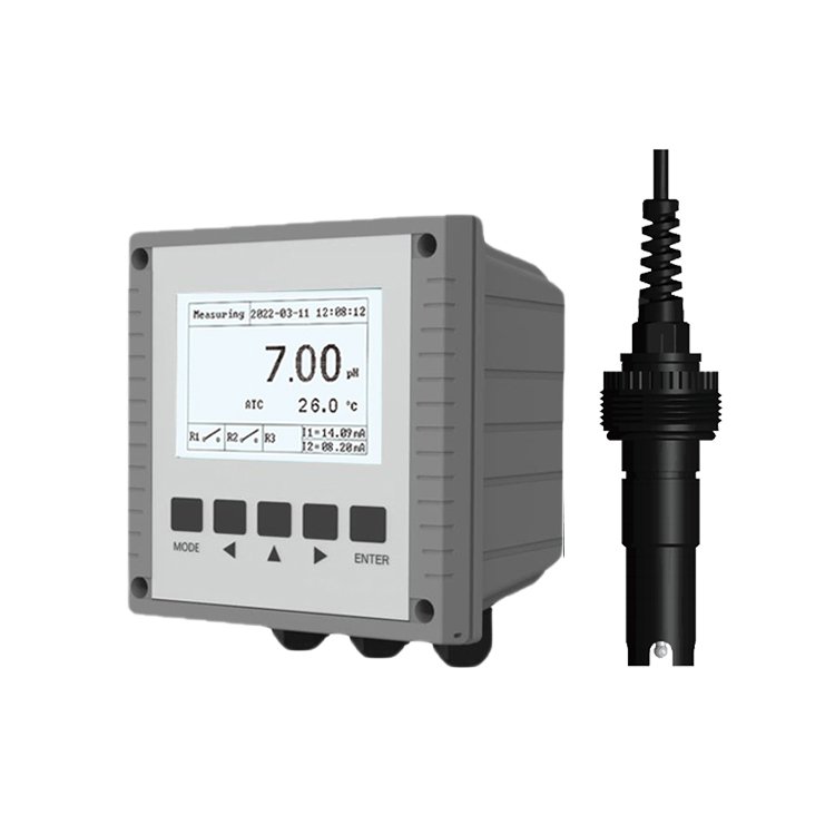 PH Controller Transmitter Digital Aquarium 4-20mA PH ORP Analyzer pH Sensor Probe for Water Treatment