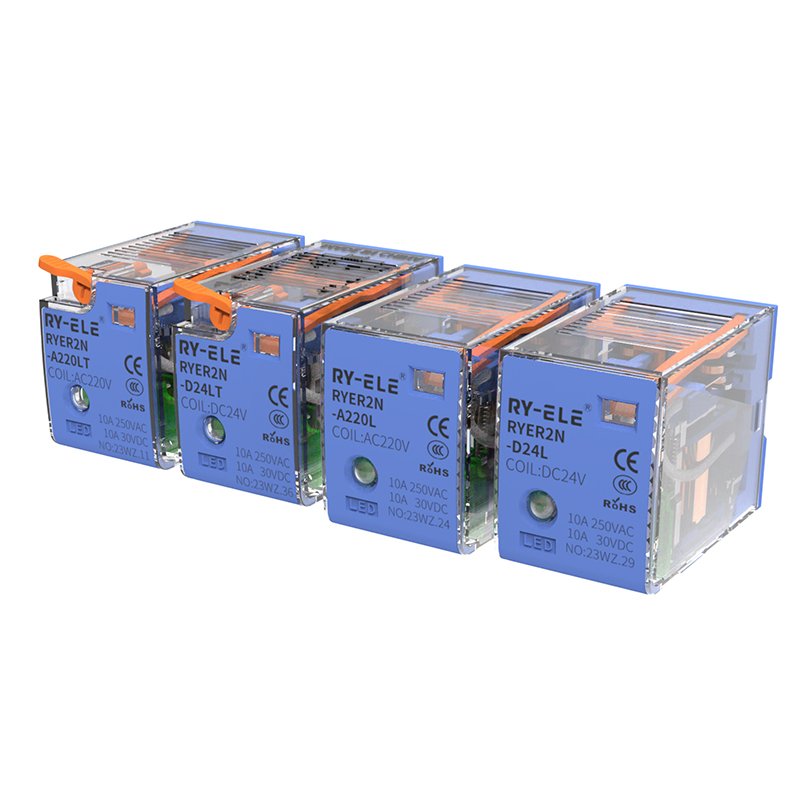 Customizable 8PIN RYER2N-A24L Relay With LED 10A/250VAC Protective Power Relays Multi-purpose Auto General Use Sealed For PCB