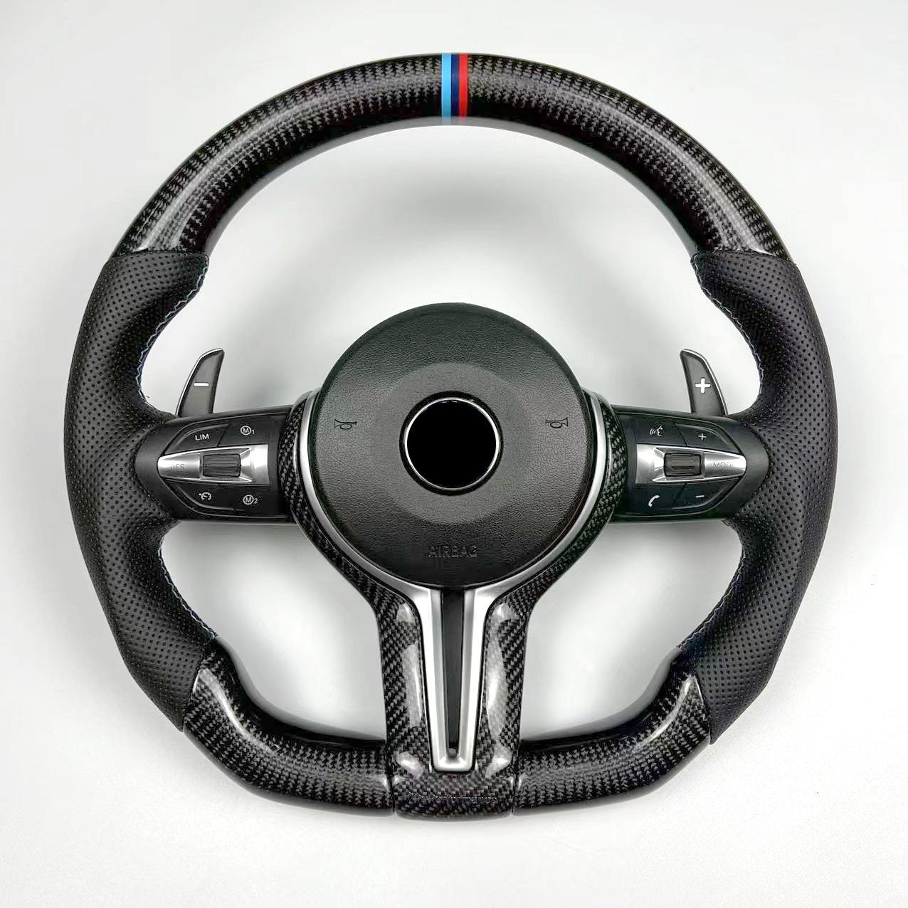 Factory Custom Price Steering Wheel For BMW F30 F32 F33 F80 F82 Carbon Fiber LED Steering Wheel