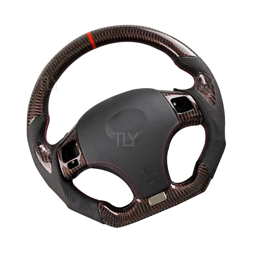 Custom Car Steering Wheel Real Carbon Fiber High Quality Leather for Lexus Is250 Is350 Gs350 Gx460 Rcf 2014 2015-2019