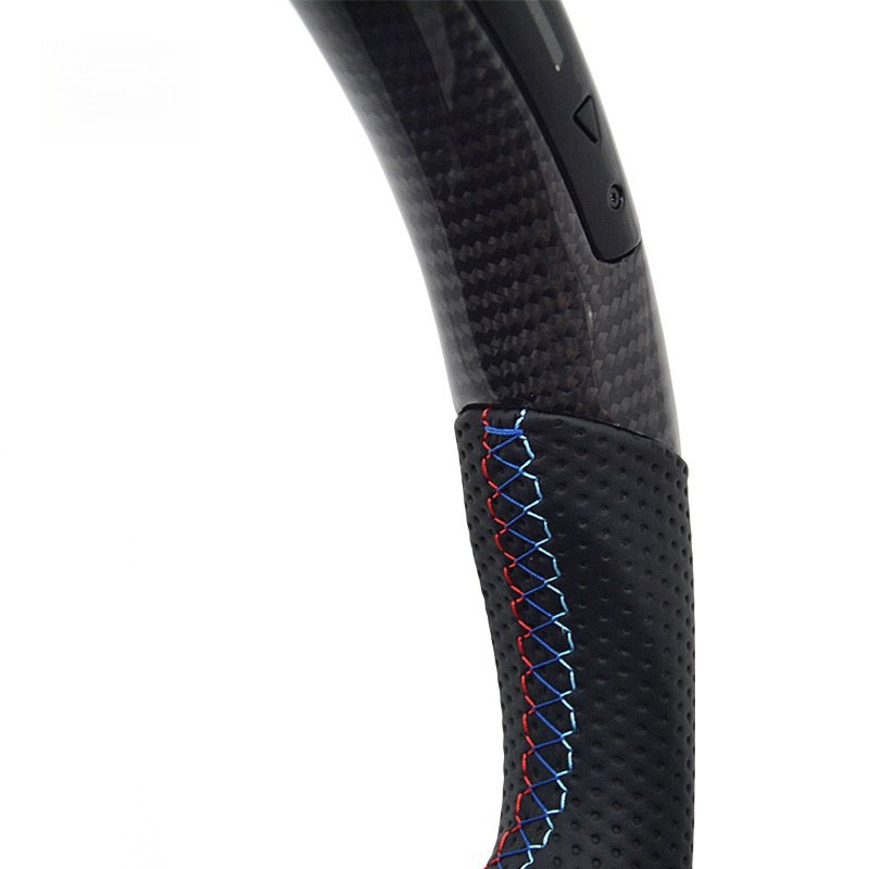 Leather Carbon M Sports steering wheel with M performance carbon fiber steering wheel