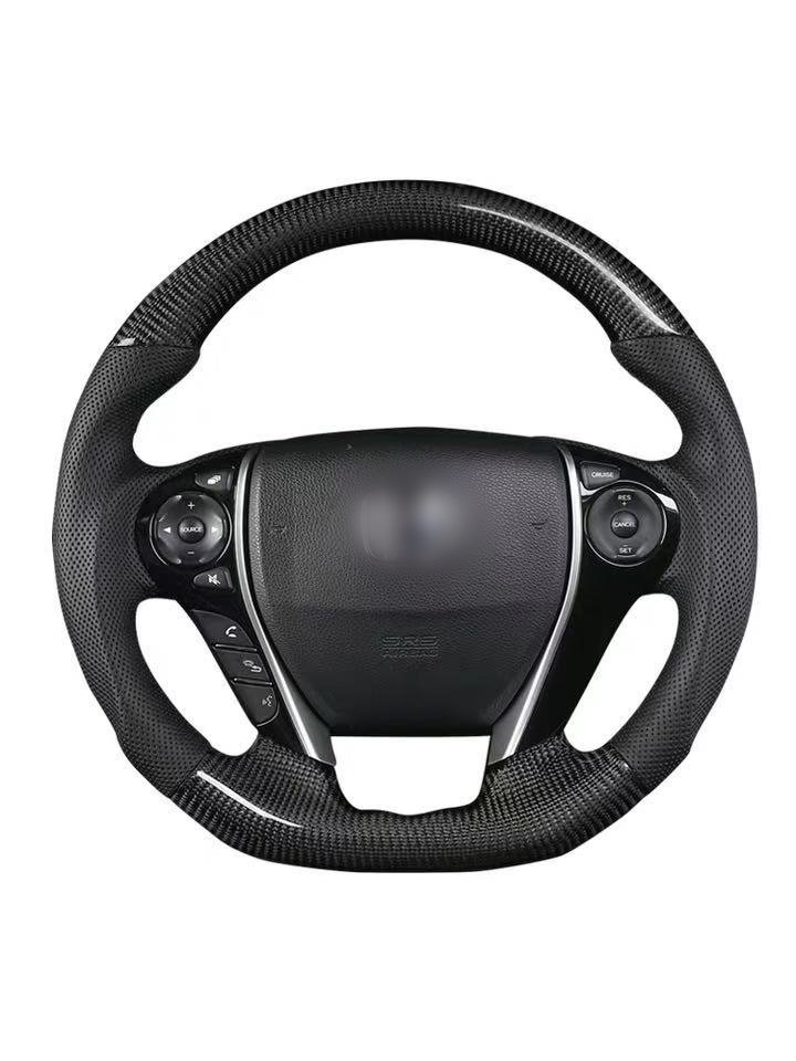Customized car steering wheel with 100% carbon fiber sports steering wheel for Honda Crown URV Spra Acura interior