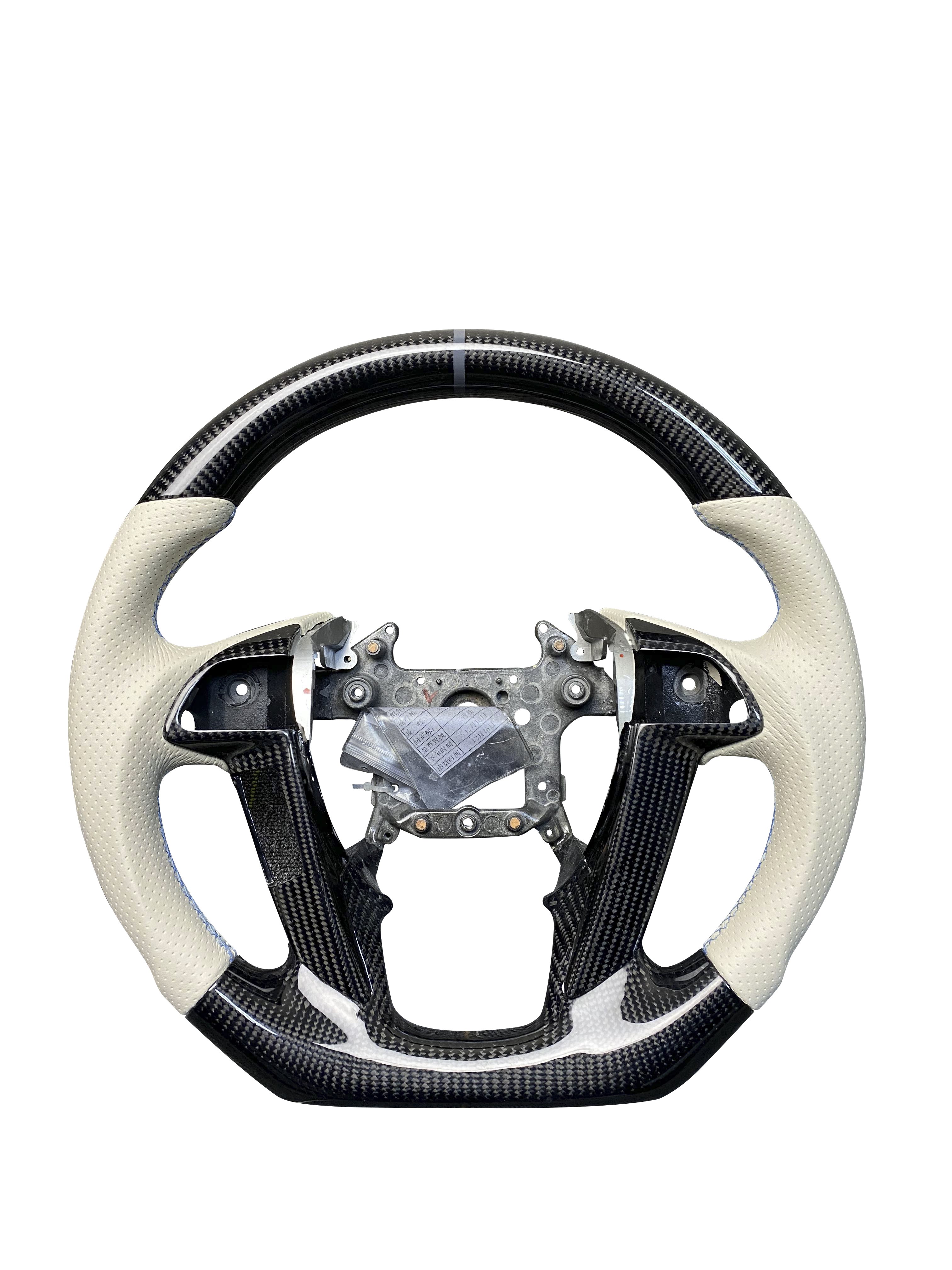 Customized car steering wheel with 100% carbon fiber sports steering wheel for Honda Crown URV Spra Acura interior