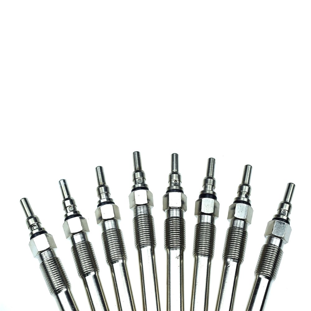 8 PCS Glow Plugs W/Relay for Ford E-350 Club Wagon Excursion F-250 Super Duty NEW