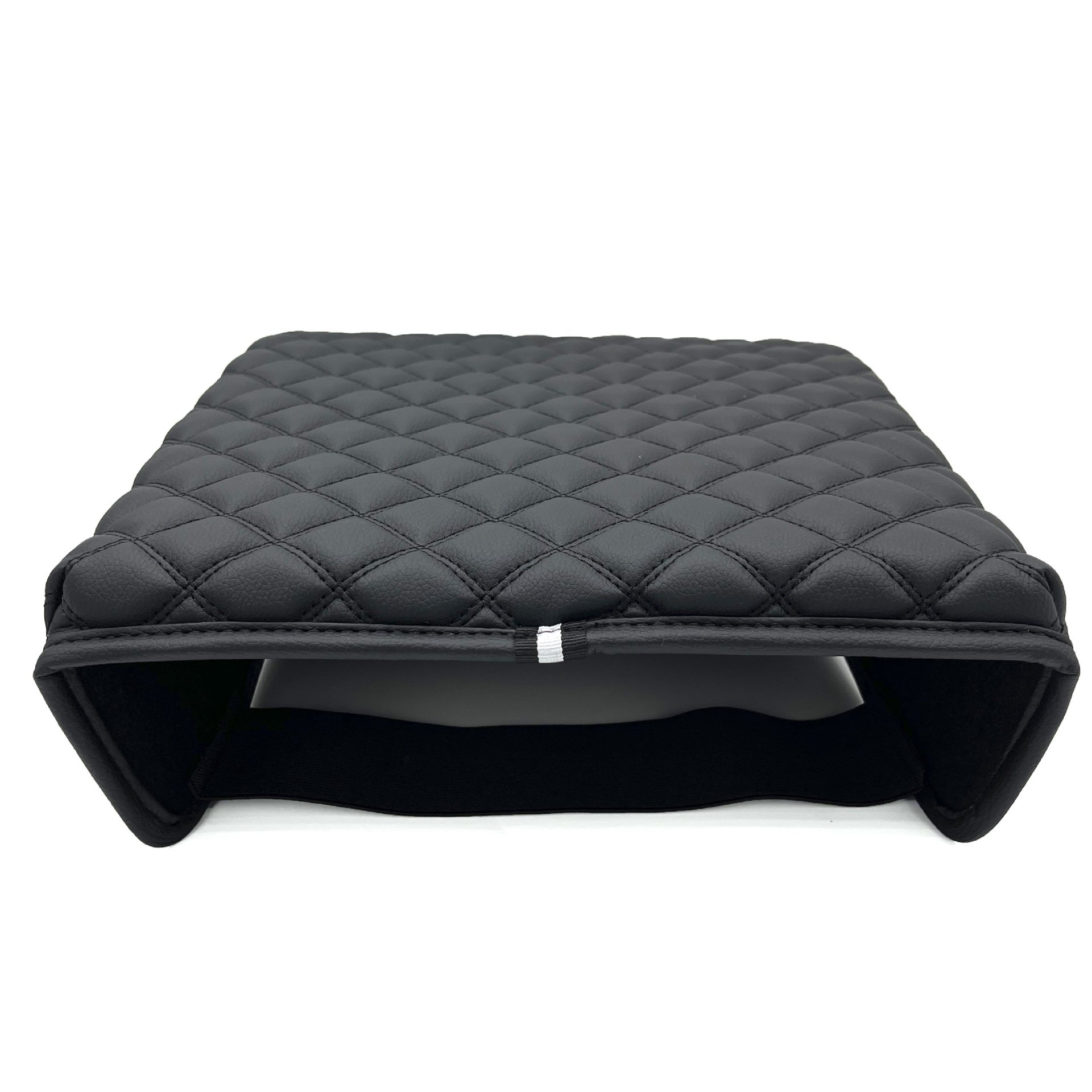 Black Anti-Scratch Leather Central Console Armrest Protector Pad Interior Decoration Accessories Storage Box Function Opp Bag