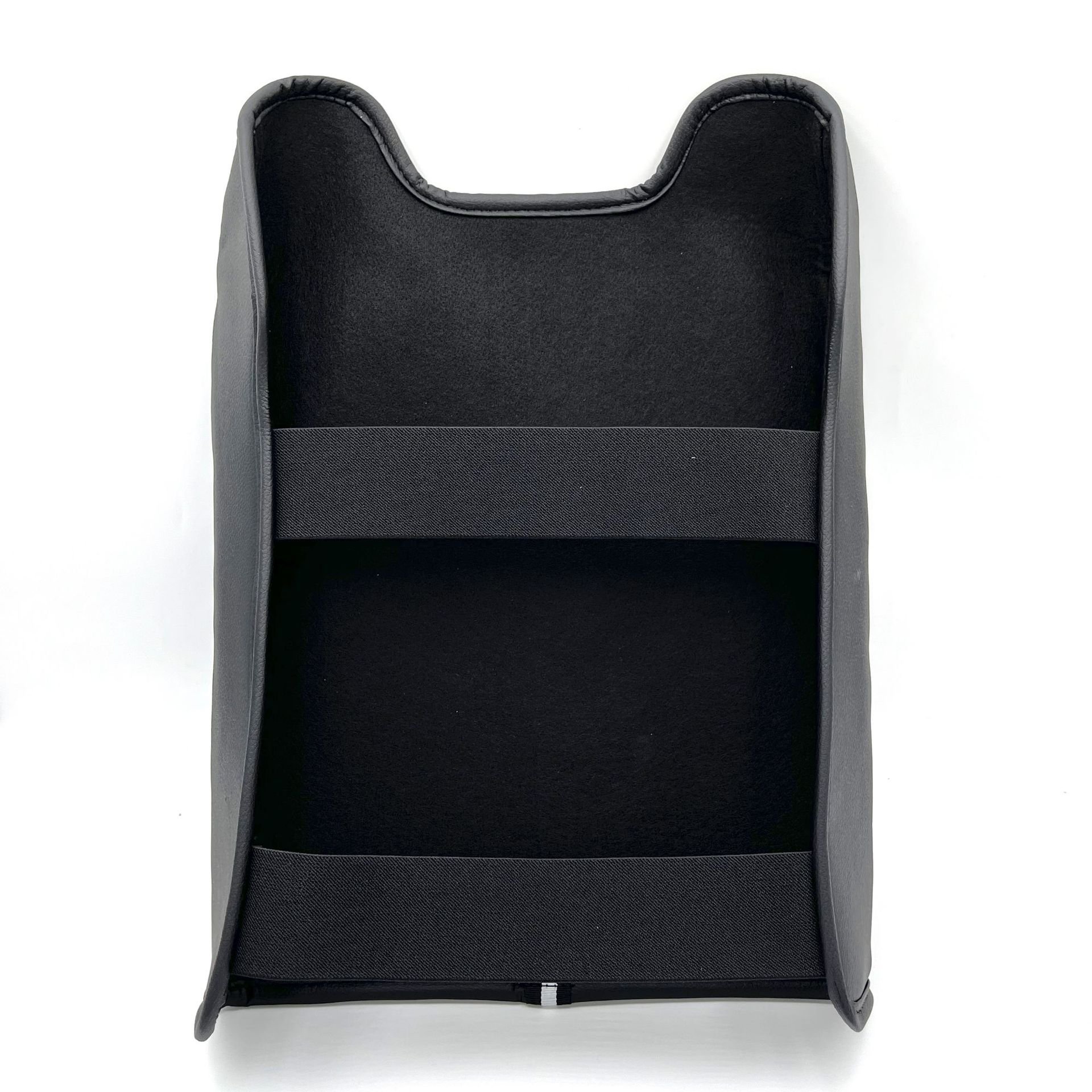 Black Anti-Scratch Leather Central Console Armrest Protector Pad Interior Decoration Accessories Storage Box Function Opp Bag