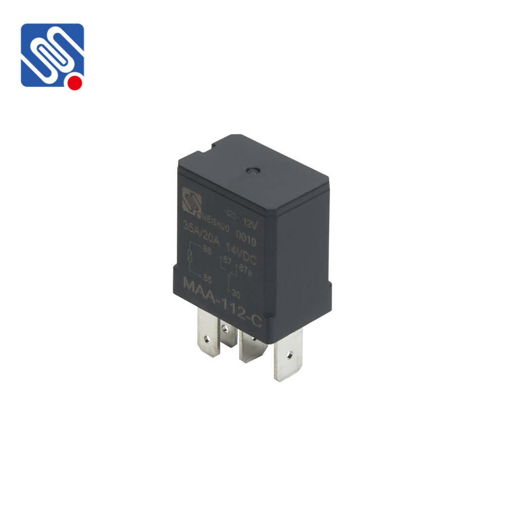 Meishuo MAA 30a 1c 12vdc Electric Automotive Mini Automotive Micro Relays with Diode Electromagnetic Relay AUTO High Power 14VDC