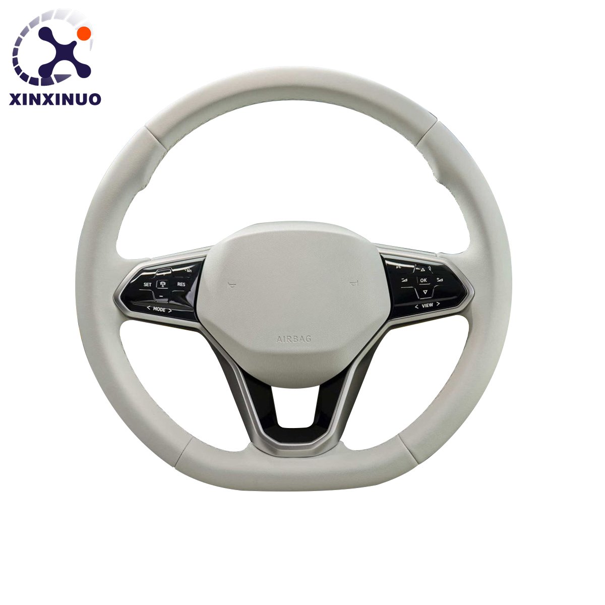 Factory price Custom White Leather Steering Wheel For Volkswagen MK7 MK6 Golf7 Polo CC Jetta Tiguan GTI R