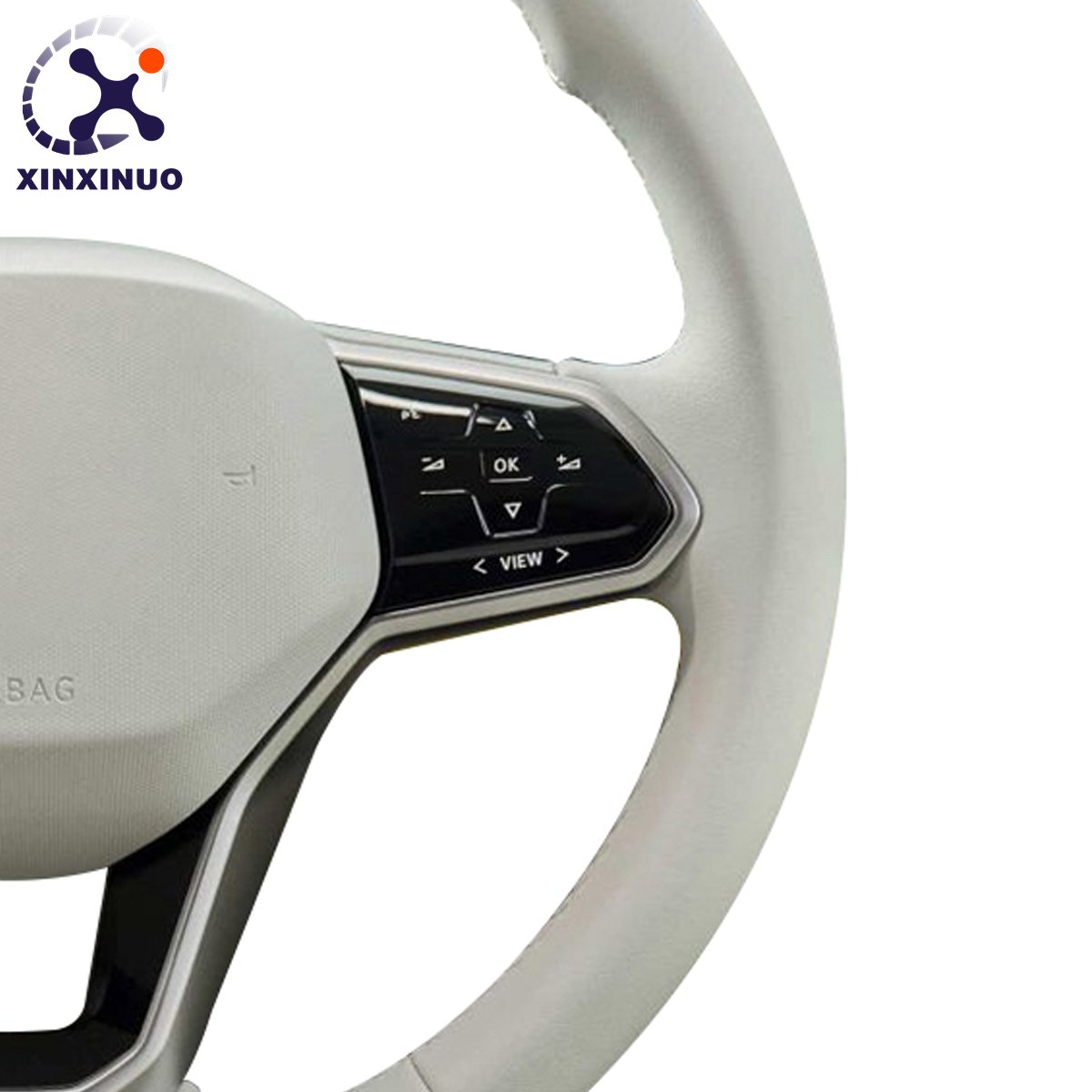 Factory price Custom White Leather Steering Wheel For Volkswagen MK7 MK6 Golf7 Polo CC Jetta Tiguan GTI R