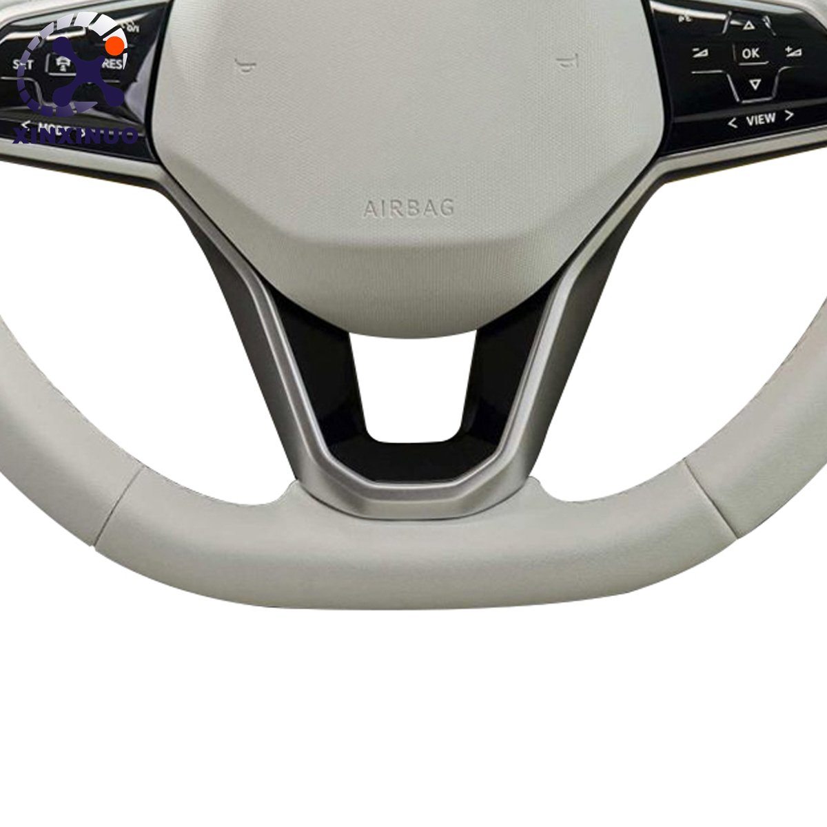 Factory price Custom White Leather Steering Wheel For Volkswagen MK7 MK6 Golf7 Polo CC Jetta Tiguan GTI R