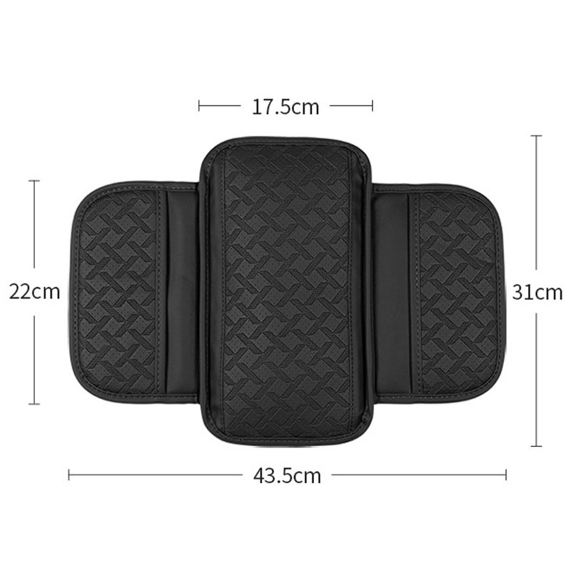 Car Armrest Cover Height Pad With Side Storage Bags Automotive Armrest Arm Support Cushion Protective Pad for Car Interior