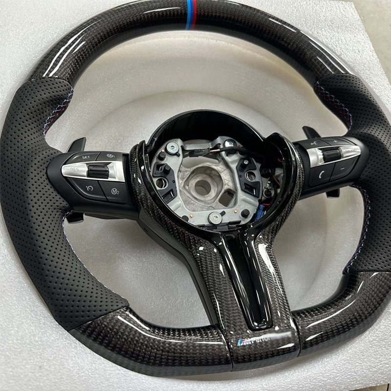Hot Selling High Performance Car M3 M5 Carbon Fiber Sports Steering Wheel - Non-Slip and Durable for Car Tuning and Racing
