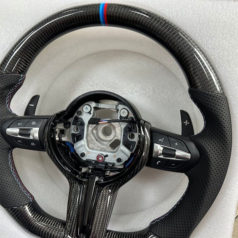 Hot Selling High Performance Car M3 M5 Carbon Fiber Sports Steering Wheel - Non-Slip and Durable for Car Tuning and Racing