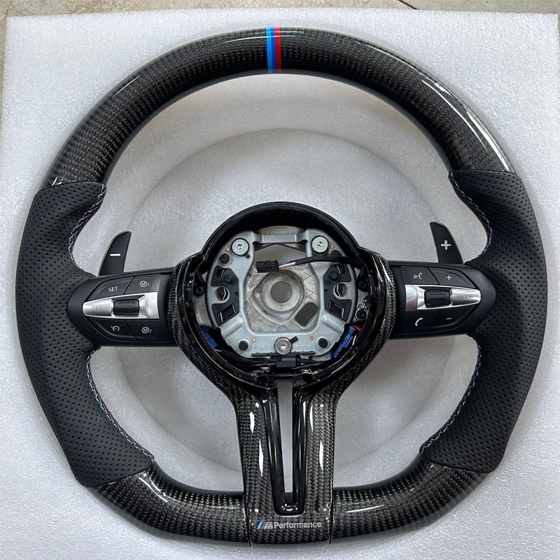 Hot Selling High Performance Car M3 M5 Carbon Fiber Sports Steering Wheel - Non-Slip and Durable for Car Tuning and Racing