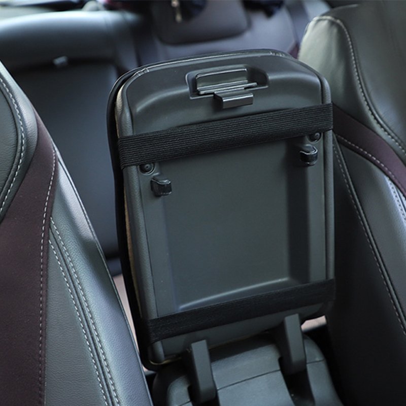 1pc Sponge and PU Leather Armrest Pad Cover Center Console Mat Car Accessories