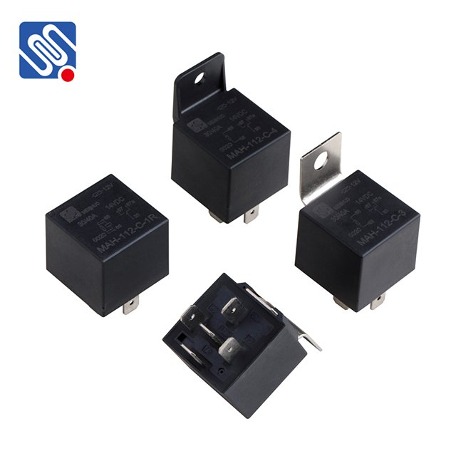 Meishuo MAH 12V 24V Auto Relay 40A 60A 4Pins 5Pins Automotive Relay With Bracket for Car Parts