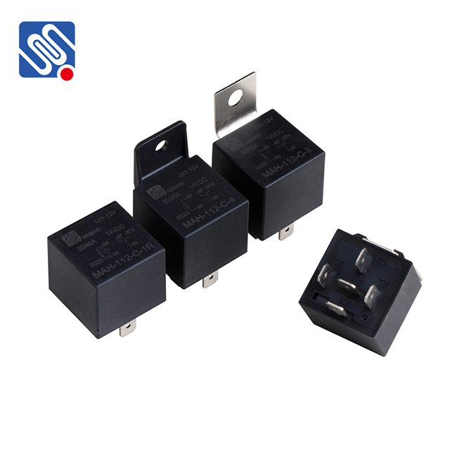Meishuo MAH 12V 24V Auto Relay 40A 60A 4Pins 5Pins Automotive Relay With Bracket for Car Parts