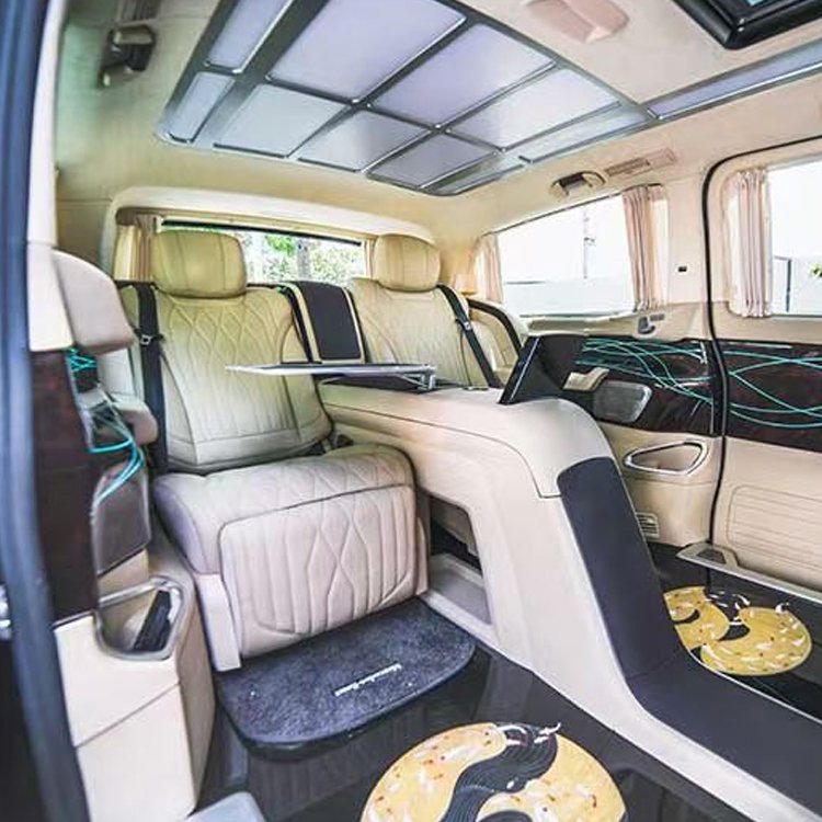 Suitable for High-end Ring Cabin Modification Parts of the Middle Row Armrest Box of Mercedes-Benz Commercial Vehicle Interiors