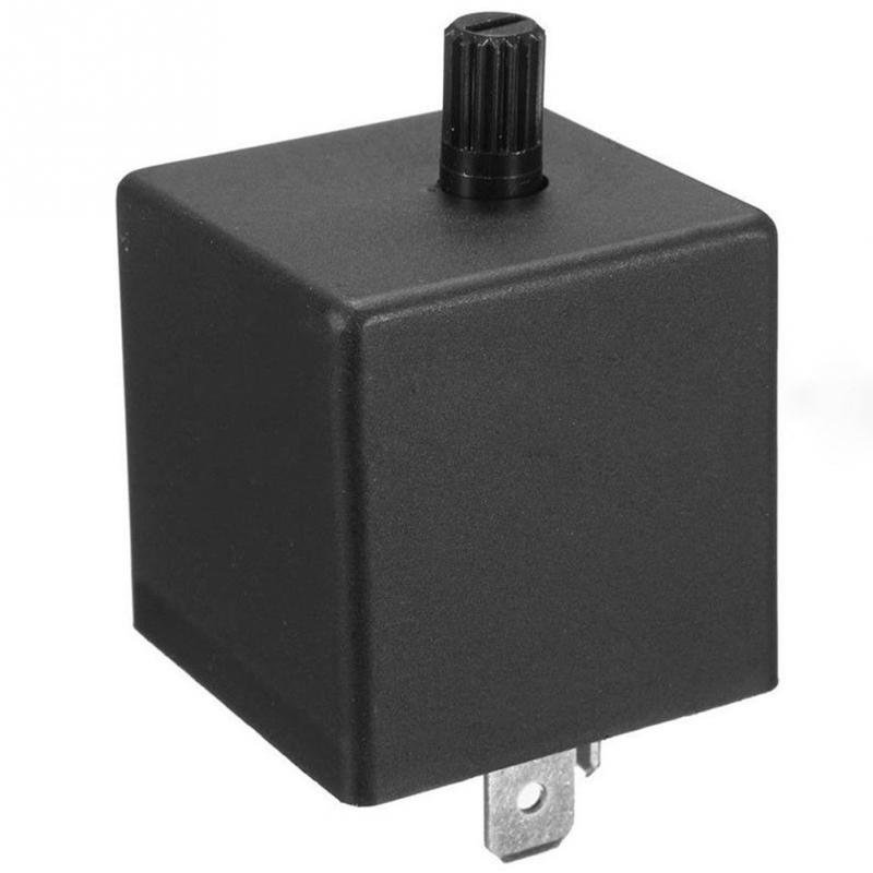 CF13 12V 3-Pin LED Adjustable Car Flasher Flash Relay for Turn Signal Light 40A Blinker Flasher, Turn Lighting Relay