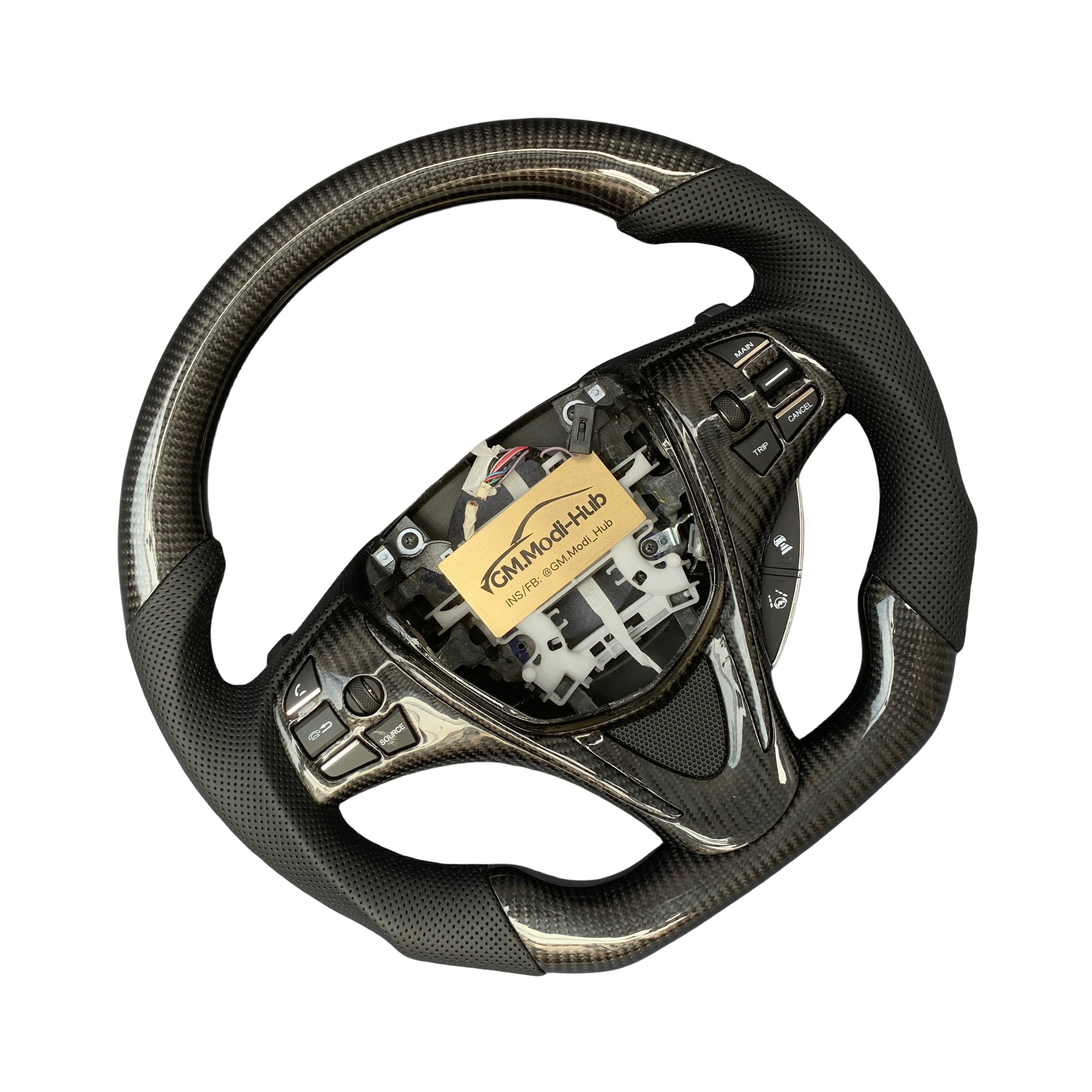 GM.Modi-Hub 100% Real Carbon Fiber Car Steering Wheel For Acura 2015 -2020 TLX / 2014-2020 MDX