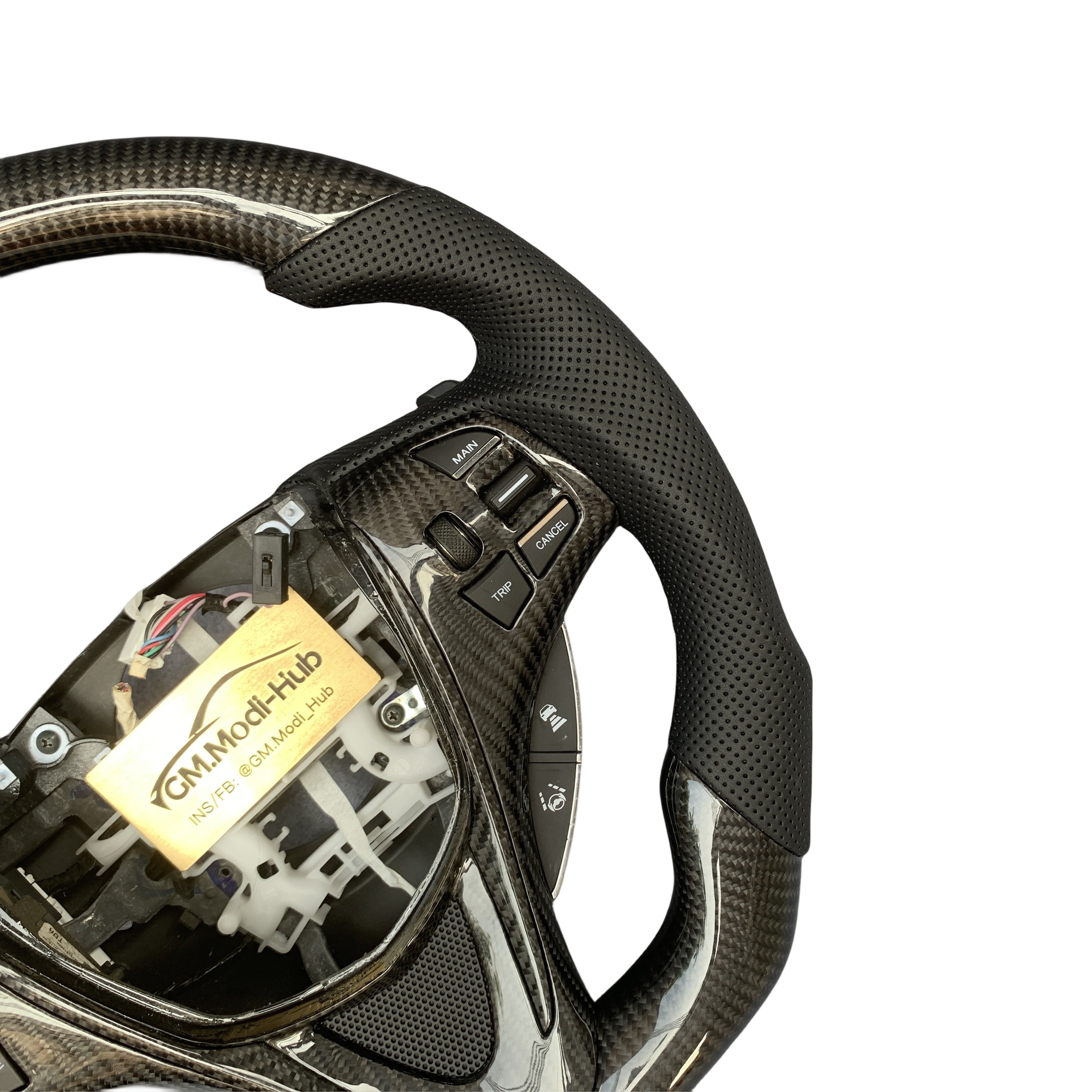 GM.Modi-Hub 100% Real Carbon Fiber Car Steering Wheel For Acura 2015 -2020 TLX / 2014-2020 MDX