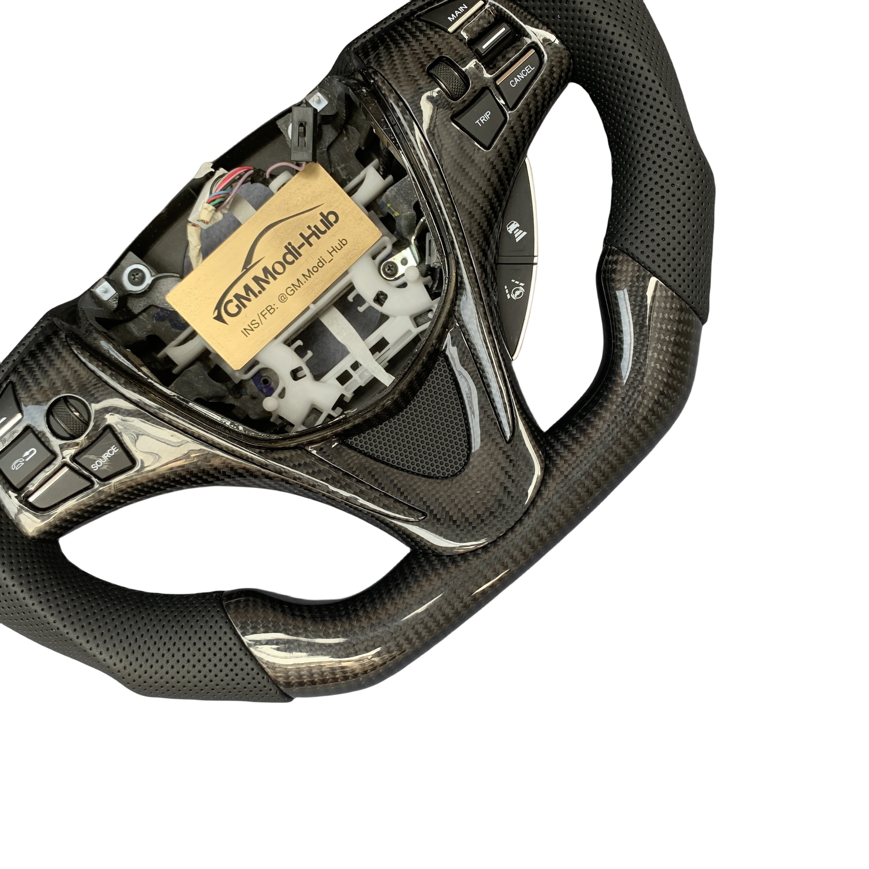 GM.Modi-Hub 100% Real Carbon Fiber Car Steering Wheel For Acura 2015 -2020 TLX / 2014-2020 MDX