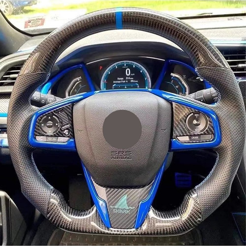 Personalized steering wheel Carbon Fiber Steering Wheel For Honda CRV HR-V Civic 11th Type R FL5 SI Acura Integra