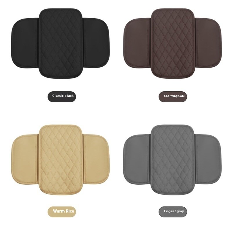 Multi-Functional Storage Car Armrest Box Mat Universal Anti-Slip Leather for Four Seasons Cross-Border Universal Temu Same Style