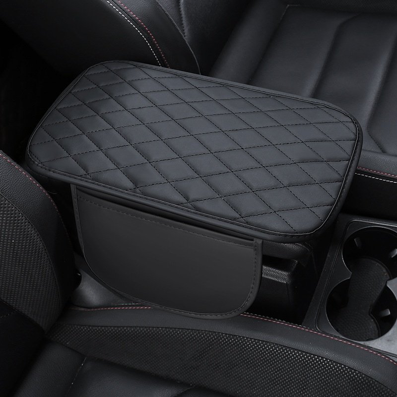 Multi-Functional Storage Car Armrest Box Mat Universal Anti-Slip Leather for Four Seasons Cross-Border Universal Temu Same Style
