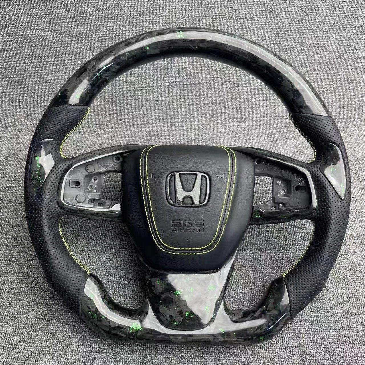 For Honda 16-21 10th Generation Civic FC1 FK8 FK7 Customization Forged Carbon Fibre leather Steering Wheel Car Accessories