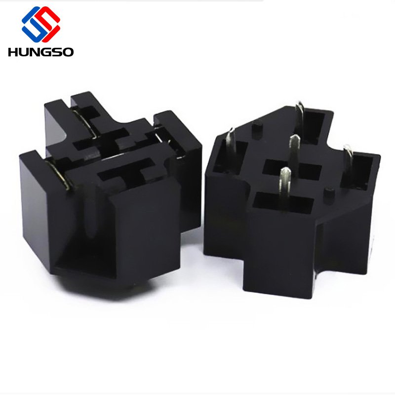 Manufacturer 40a 80a Relay Pcb Socket 4 Pin 5 Pin PCB Automotive Auto PCB Relay Harness Socket