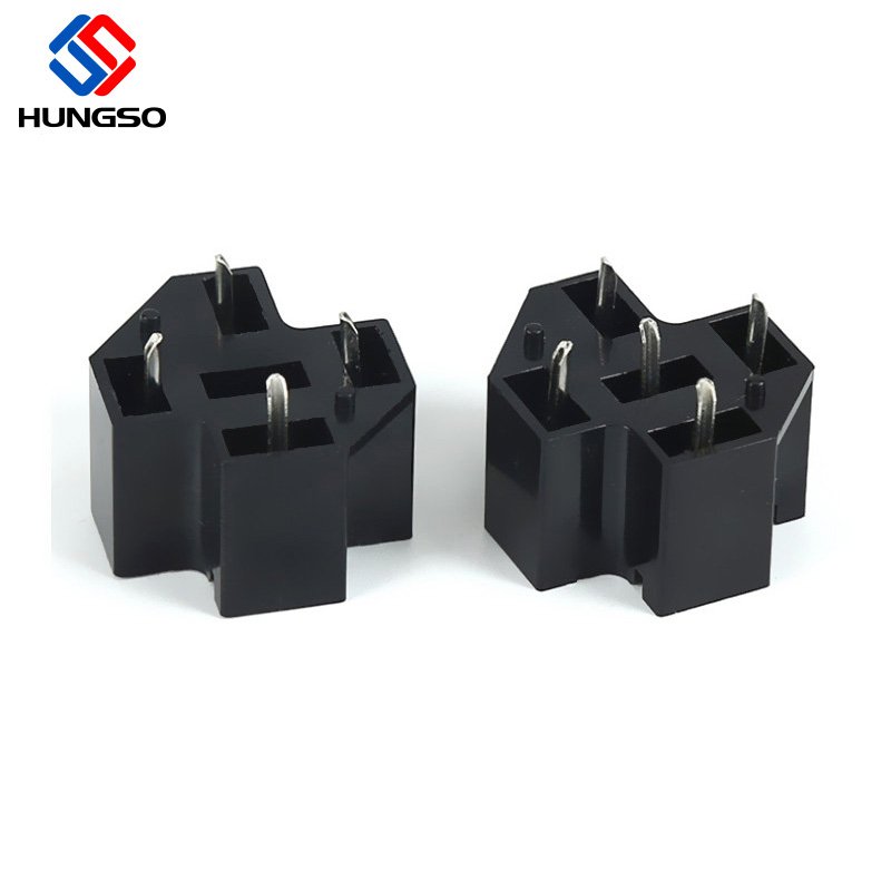 Manufacturer 40a 80a Relay Pcb Socket 4 Pin 5 Pin PCB Automotive Auto PCB Relay Harness Socket