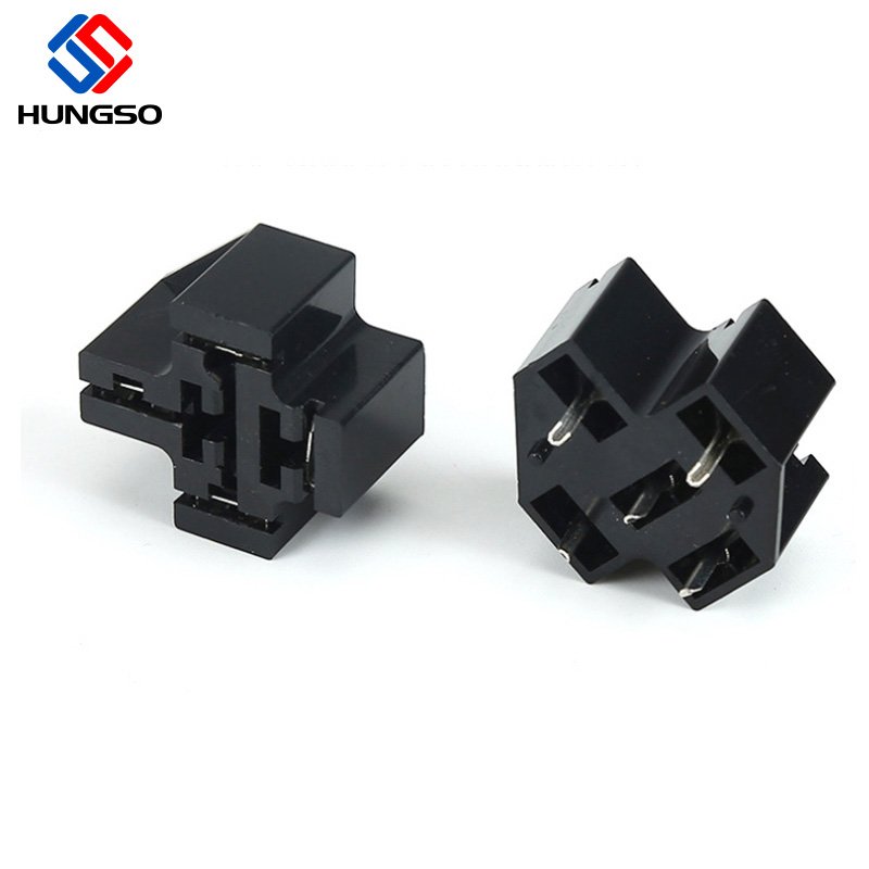 Manufacturer 40a 80a Relay Pcb Socket 4 Pin 5 Pin PCB Automotive Auto PCB Relay Harness Socket