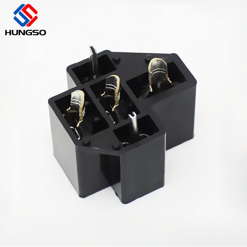 Manufacturer 40a 80a Relay Pcb Socket 4 Pin 5 Pin PCB Automotive Auto PCB Relay Harness Socket
