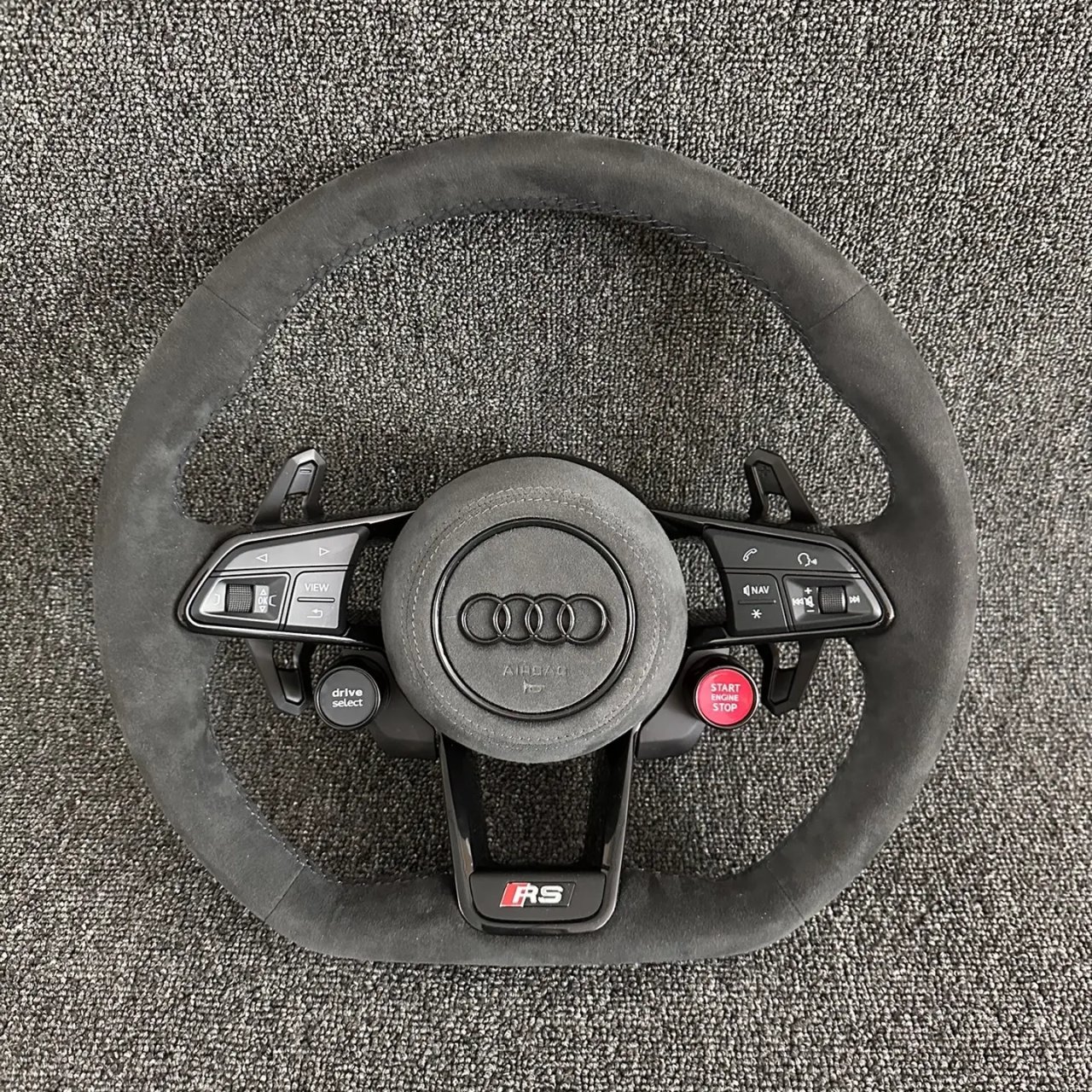 Car Accessories Full Alcantara Steering Wheel For Audi TT R8 TTRS TTS MK2 MK3