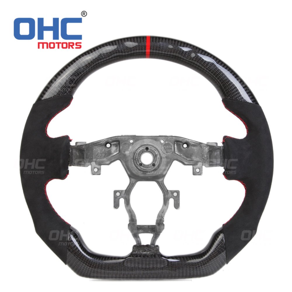 Led Steering Wheel Fit For Nissan 370z Carbon Fiber Exhaust Coupe 370z carbon fiber Steering Wheel Ohc Motors
